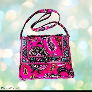 Vera Bradley Call Me Coral Cross Body Purse Bag Pa